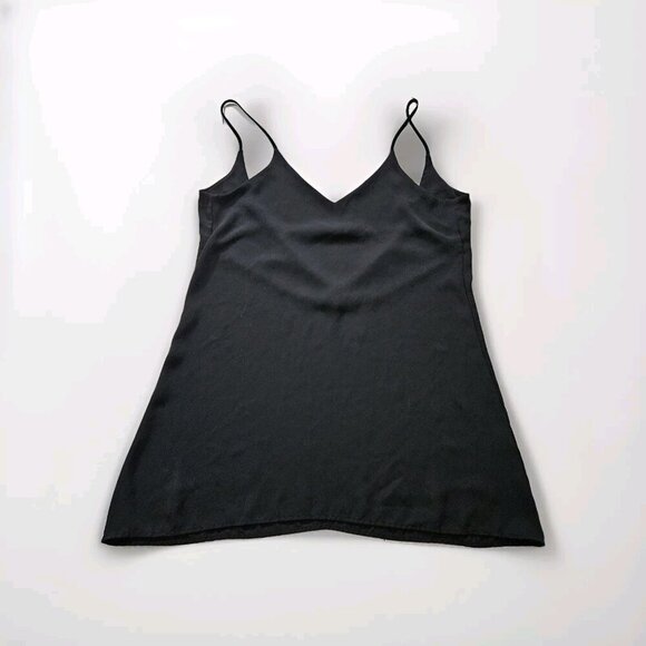 Brandy Melville Cami Top Women OS Black Sheer Spaghetti Straps Flowy Made In USA - Picture 8 of 13